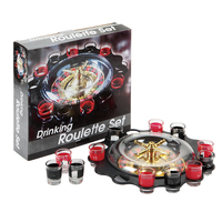 Jeu de bingo à boire 20 "Table de jeu de roulette de casino en bois