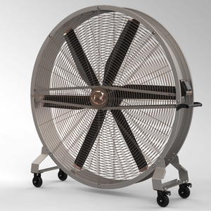 Industrial HVLS Floor Fan IE5 Magnet Motor 6 Blade Nature Wind Touch <b>Control</b> WIFI Adjustable Direction up Down Commercial - Product Image 3