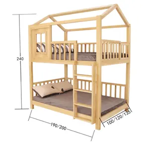 Litera de madera sólida de alta calidad para niños, mueble de habitación, dormitorio, otros muebles