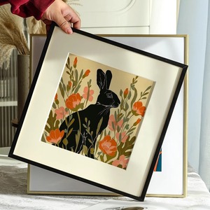 Cadre photo extérieur en aluminium carré électroplaqué, style américain, toutes tailles, adapté au montage mural, personnalisable <span class=keywords><strong>Gongjin</strong></span> - Product Image 4