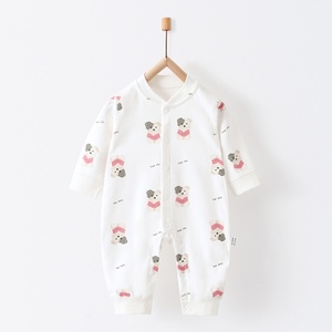 Combinaison Bébé Nouveau-né Printemps Automne en Coton, Barboteuse à Boutons Pression Manches Longues, Respirante et Sans Coutures - Product Image 6