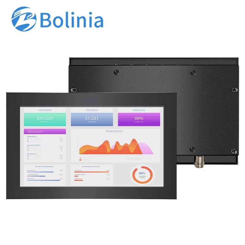 Wholesale 7 Inch Mini Metal Casing Non-touch Monitor with VESA Wall Mount Stand Hanging Ears VGA for Industrial Equipment
