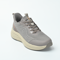 Chaussures de course et de marche respirantes en maille à lacets pour hommes et femmes, légères, souples, style sportif uni