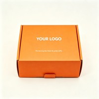 Boîte en papier orange recyclable, personnalisable, avec design gratuit, pour chaussures de sport, sandales, talons hauts, emballage en gros