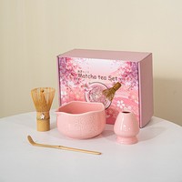 Ensemble de matcha 5 étoiles à faible MOQ, ensemble de thé japonais traditionnel, ensemble de matcha japonais 5 pièces, peut également être offert en cadeau à des amis ou des collègues