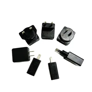 12W Desktop Power Adapter 5v0.5a to 12v1a 6v1.5a with Detachable Plug DC Output Connection