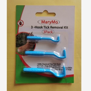 Lot de 3 extracteurs de tiques légers pour animaux de compagnie, outil de nettoyage à double fonction pour tiques et puces - Product Image 4