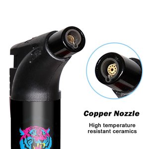 Nouveau briquet torche personnalisé rechargeable à gaz coupe-vent Encendedor De Antorcha Factory Jet Slant OEM de haute qualité - Product Image 5
