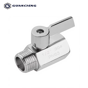 SS304/316 Compact Internal Thread <strong>Mini</strong> <strong>Ball</strong> <strong>Valve</strong> Industrial-Grade Stainless Steel <strong>Valve</strong> for Water Plumbing Systems - Product Image 1