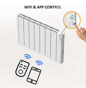 Radiateur <span class=keywords><strong>de</strong></span> <span class=keywords><strong>chauffage</strong></span> vertical segmenté intelligent contrôlable par Wi-Fi avec panneau <span class=keywords><strong>de</strong></span> commande tactile pour la maison et l'hôtel - Product Image 1