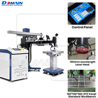 Machine de soudage laser à commande joystick pour grue, 300W 400W 500W, pour moules, soudage YAG, fibre optique, métal, acier, alliage, batterie, soudeuse cantilever