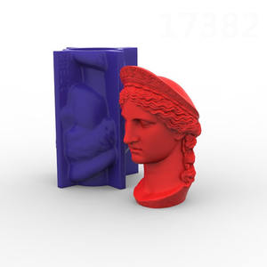 3D <span class=keywords><strong>Hera</strong></span> estatua vela molde Grecia <span class=keywords><strong>mito</strong></span> arte estatua aromaterapia vela molde DIY hormigón yeso adornos herramienta de fabricación - Product Image 2