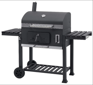 Foyer de camping portable luxueux <span class=keywords><strong>Danda</strong></span> DF-136, barbecue extérieur au charbon de bois, chariot, acier moulé avec revêtement en poudre, métal, aluminium - Product Image 1