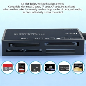 Lettore di <span class=keywords><strong>Schede</strong></span> ExpressCard XD Multifunzione Compatibile Tutto-in-Uno per Telefono e Computer/Laptop, Supporto Esterno per <span class=keywords><strong>Schede</strong></span> SD/CF/TF/MS/M2/MMC - Product Image 3