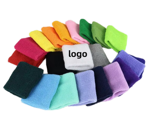 Bandeau de sport absorbant la transpiration, support de poignet, protection, haute résilience, antidérapant, en tissu éponge de coton pour le tennis, le fitness, le basketball, la musculation - Product Image 1