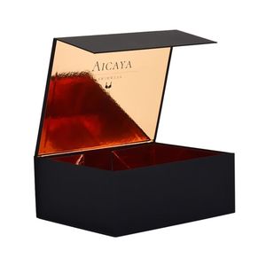 Black Hair Packaging Boxes Wholesale Custom Logo Premium Cardboard Paper Wig Hair Extension Packaging Box Luxury Magnetic Box