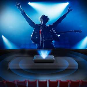 โปรเจคเตอร์เลเซอร์ DLP <span class=keywords><strong>4K</strong></span> ความละเอียดสูง 2400 ANSI ลูเมนส์ รองรับ 3D ระบบสมาร์ทแอนดรอยด์ พร้อม WiFi ระบบเสียงบลูทูธ 30 วัตต์ หน่วยความจำ 3GB+32GB แบบพกพา - Product Image 3