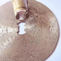 Nouveaux disques de coupe diamantés miniatures en pierre taillée, disques de meulage de 50 mm, épaisseur 0,6 mm, lame de coupe diamantée avec tige