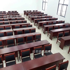 Table de conférence pour deux personnes, panneau en PVC, bordure scellée, utilisation en salle de réunion - Product Image 5