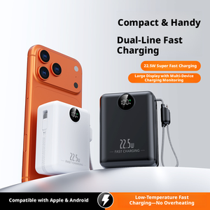 พาวเวอร์<span class=keywords><strong>แบ</strong></span>งค์ชาร์จเร็ว 22.5W ความจุ 30000mAh พร้อมจอ LED แสดงผล สายชาร์จใน<span class=keywords><strong>ต</strong></span>ัว สำหรับ <span class=keywords><strong>iPhone</strong></span> 17 - Product Image 4