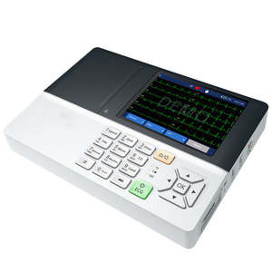 เครื่องตรวจคลื่นไฟฟ้าหัวใจแบบพกพา 3 ช่องสัญญาณ พร้อมหน้าจอ LCD แบตเตอรี่ในตัว ได้รับการรับรองมาตรฐาน CE อุปกรณ์การแพทย์สำหรับการตรวจวัดร่างกายทั้งหมด - Product Image 1