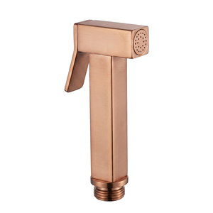 Set di Rubinetti Bidet a Muro in Ottone Spazzolato Oro Rosa OEM, Pistola Spray per WC Personalizzabile - Product Image 2