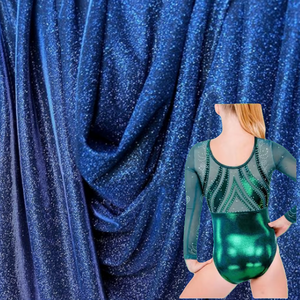 2025 Hot Bán Hàng Dệt Vải Mới 4 Cách Căng 82% Nylon 18% Spandex Kim Loại Sáng Bóng Đồ Bơi Vải Cho Đồ Lót Nhảy Múa Mặc Bikini - Product Image 2