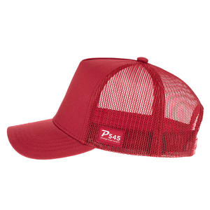 Gorra Trucker de 5 Paneles con Corona Ultra Alta y Logotipo Personalizado, Estilo <span class=keywords><strong>Goorin</strong></span>, Malla Trasera, Cierre a Presión, Visera Corta Curva, para Deportes al Aire Libre - Product Image 3