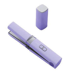 Plancha de Pelo de Cerámica Recargable Personalizable con Temperatura Ajustable para Uso en Interiores y Exteriores, Calentamiento Rápido Eléctrico - Product Image 1