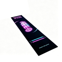 Tapis moderne en polyester, robuste, antidérapant, amorti, insonorisant, à poils plats, fin, à motif original, rectangulaire, pour usage domestique et exercices