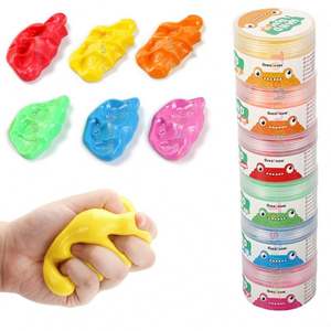 Juguetes de Plastilina y Slime, Activador, Masilla de Silicona de Resistencia Variable para Manos y Dedos, Slime para Niños - Product Image 1
