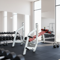 Banc de musculation inclinable professionnel ST-4035 de qualité commerciale pour entraînement de force réglable