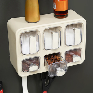 Organizador de Especias Moderno para Cocina, Montado en la Pared, con Frascos para Condimentos, Apto para Calentar, para Uso en el Hogar y Camping - Product Image 3