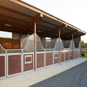 faltbares pferdestall-set eisenstange pferdeställe stallställe für hobby-pferde - Product Image 3