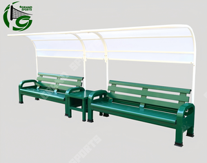 Banco <span class=keywords><strong>de</strong></span> aluminio para <span class=keywords><strong>cancha</strong></span> <span class=keywords><strong>de</strong></span> tenis con toldo, asientos con protección para exteriores para canchas deportivas - Product Image 2