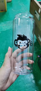 Prix d'usine, canettes transparentes en PET de 500 ml avec personnalisation du logo, les canettes en PET de 500 ml les plus vendues - Product Image 6
