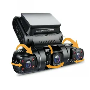 AD362 visione notturna 1080P anteriore e posteriore Wifi GPS scatola nera per auto con Camara retromarcia all'ingrosso 4 canali per auto telecamera Dash Cam