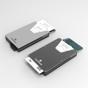 Porte-cartes en aluminium CardHoda, design minimaliste de 30 mm pour cartes de crédit et cartes de visite - Product Image 4