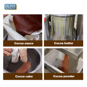 Línea de Procesamiento Comercial de Manteca de Cacao y Cacao en Polvo para Granos de Cacao y Frutos Secos, Materias Primas de Alta Calidad, Acero Inoxidable 304 - Product Image 3