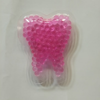 Mini pack de gel chaud et froid en forme de dent dentaire de 8cm pour les soins bucco-dentaires, sac de glace réutilisable pour le soulagement de la douleur et le cadeau promotionnel