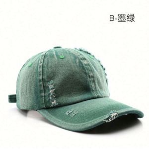 Gorra de béisbol estilo japonés retro de color sólido para hombre, gorra de viaje con visera, lavada y desgastada - Product Image 4