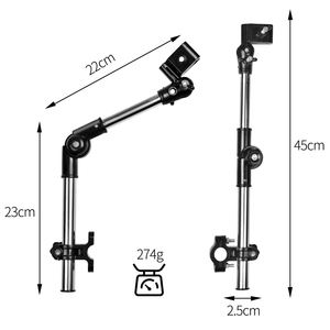 Motor cycle bicycle Biased umbrella with clamp <b>wheelchair</b> baby stroller umbrella connect by a mount for man - Product Image 4