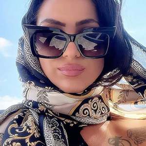 Gafas de Sol Cuadradas Extra Grandes de Moda, Nuevo Modelo 2021, Gafas de Sol de Ojo de Gato con Marco Grande para Mujer - Product Image 4