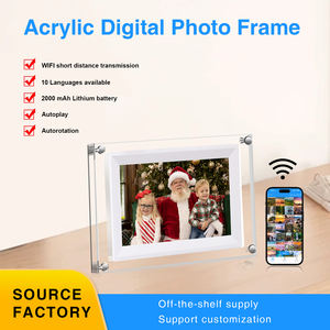 Cadre photo numérique intelligent <span class=keywords><strong>en</strong></span> acrylique IPS de 5 pouces avec lecture vidéo, design <span class=keywords><strong>transparent</strong></span> et rotation automatique – Vente <span class=keywords><strong>en</strong></span> gros - Product Image 3