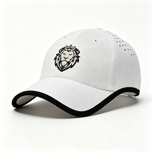 หมวกเบสบอลระบายอากาศสำหรับผู้หญิงพร้อมโลโก้สิงโต, หมวกกอล์ฟแบบแห้งเร็ว, หมวกทรงพ่อแบบปรับได้สำหรับการวิ่งกลางแจ้ง - Product Image 2