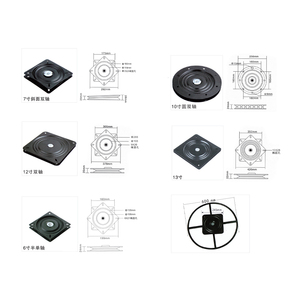 Placa giratoria cuadrada con rodamiento de bolas perezoso de 12 pulgadas resistente de alta calidad al por mayor para Comedor Cocina dormitorio - Product Image 5