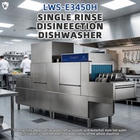 Machine à laver industrielle de type plat en acier inoxydable 304 de qualité alimentaire, 3,45 m, pour restaurant, directement de l'usine