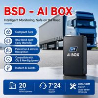 Boîtier AI BSD MOIS AI HW-AI-BOX avec caméra de recul AHD CVBS, détection audio-visuelle et alarme pour la gestion de flotte de camions
