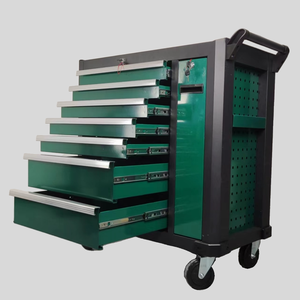 頑丈ハンドルツールカートトロリーローディングベアリングツールキャビネット7引き出し取り外し可能ワークベンチキャビネット - Product Image 4