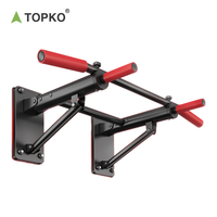 Barra de dominadas de pared TOPKO, barra de ejercicio para interiores, barra de barbilla, multifunción, puerta montada en la pared, barra Horizontal, equipo de Fitness
